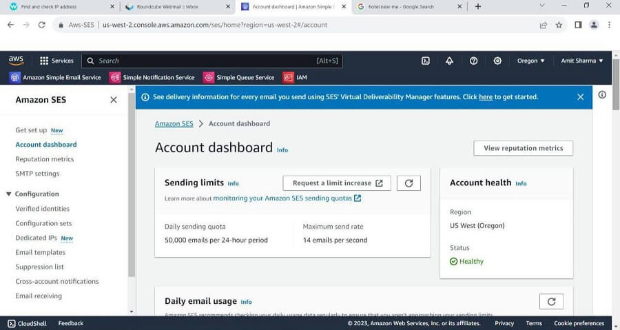buy amazon aws ses account
