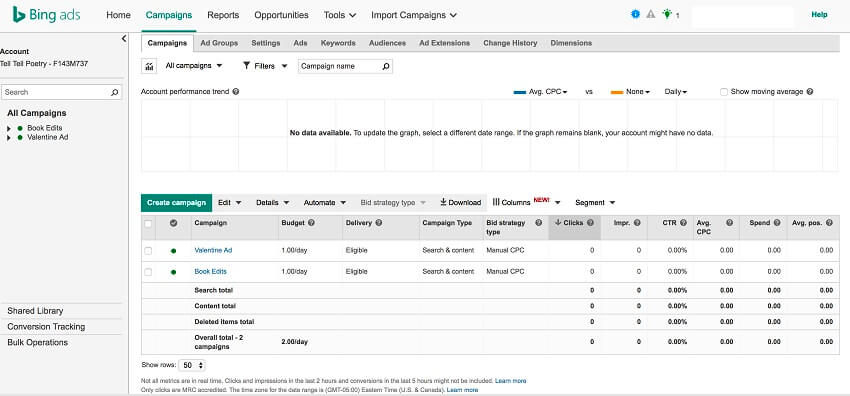 buy verified bing ads accounts