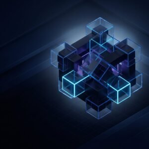 Buy Azure Account from AccsMarket.shop, shown as an interlocking lattice of glass cubes