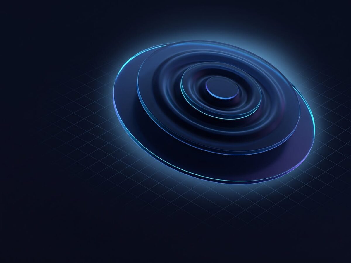 Buy DigitalOcean Account from AccsMarket.shop, shown as concentric rippling glass discs