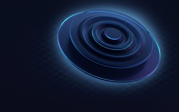 Buy DigitalOcean Account from AccsMarket.shop, shown as concentric rippling glass discs