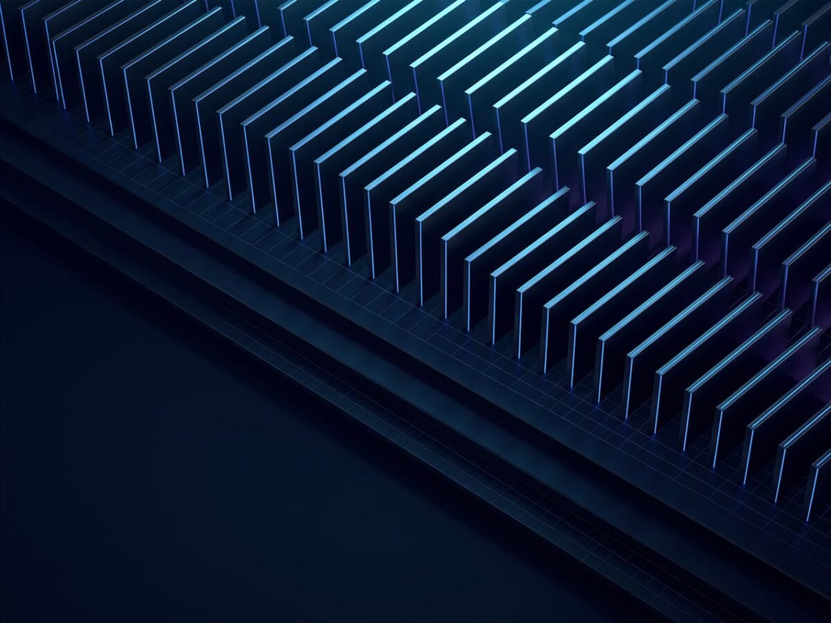 Buy Hetzner Account from AccsMarket.shop, shown as dense parallel blade server fins