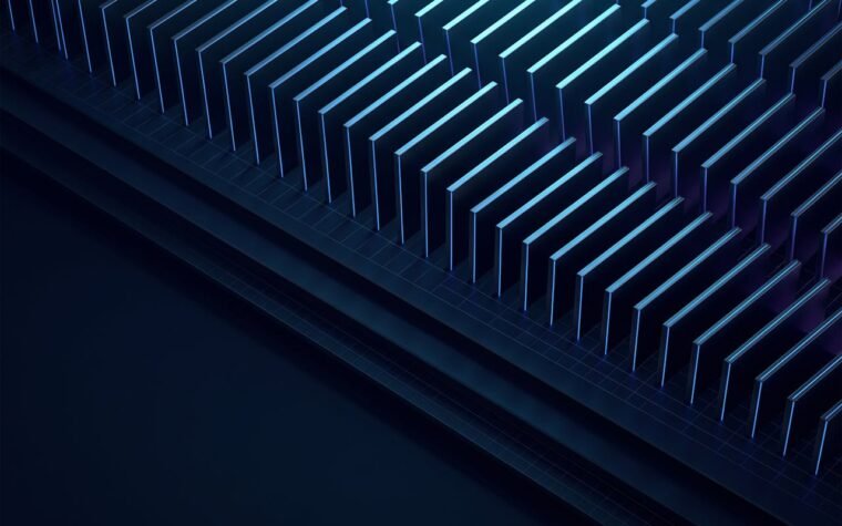 Buy Hetzner Account from AccsMarket.shop, shown as dense parallel blade server fins
